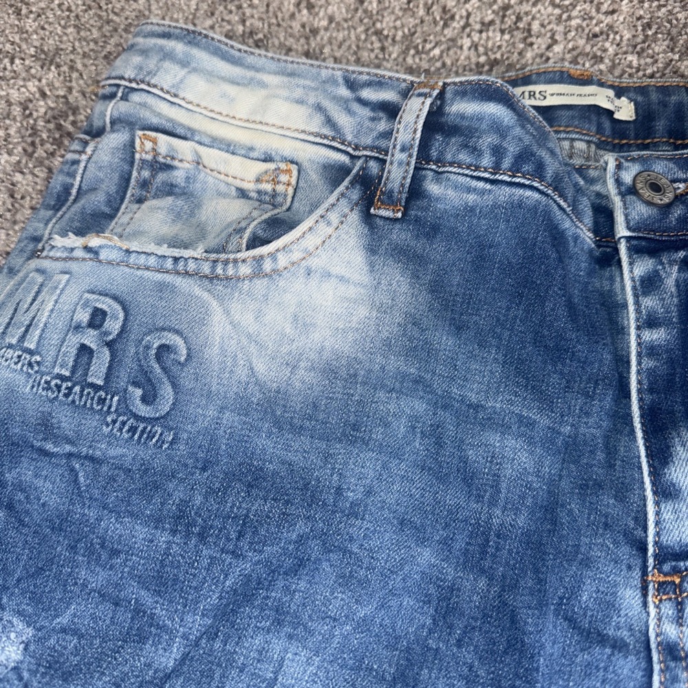 MRS (Members Research Section) Women's Blue Jeans Size 32 - Picture 3 of 13